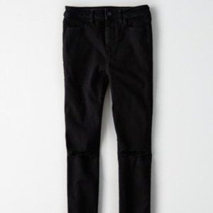 AE NE(X)T LEVEL SUPER HIGH-WAISTED JEGGING BLACK SLASH